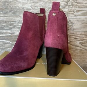 Michael Kors Purple suede booties